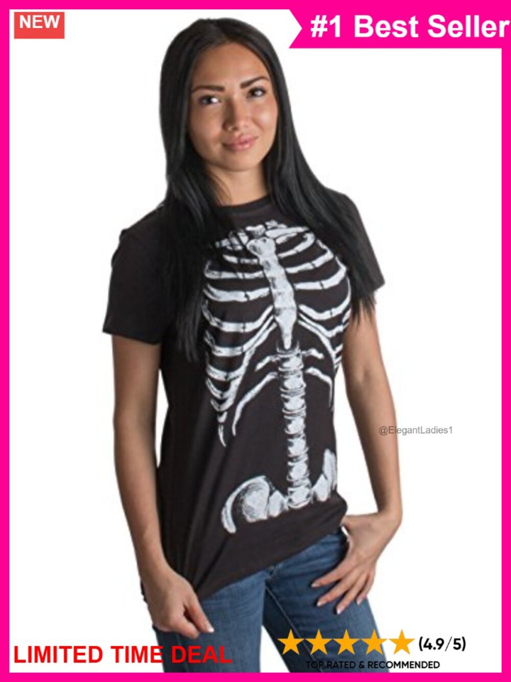 Women's Graphic Holiday Costume Tee - Short Sleeve Crew Neck T-Shirt